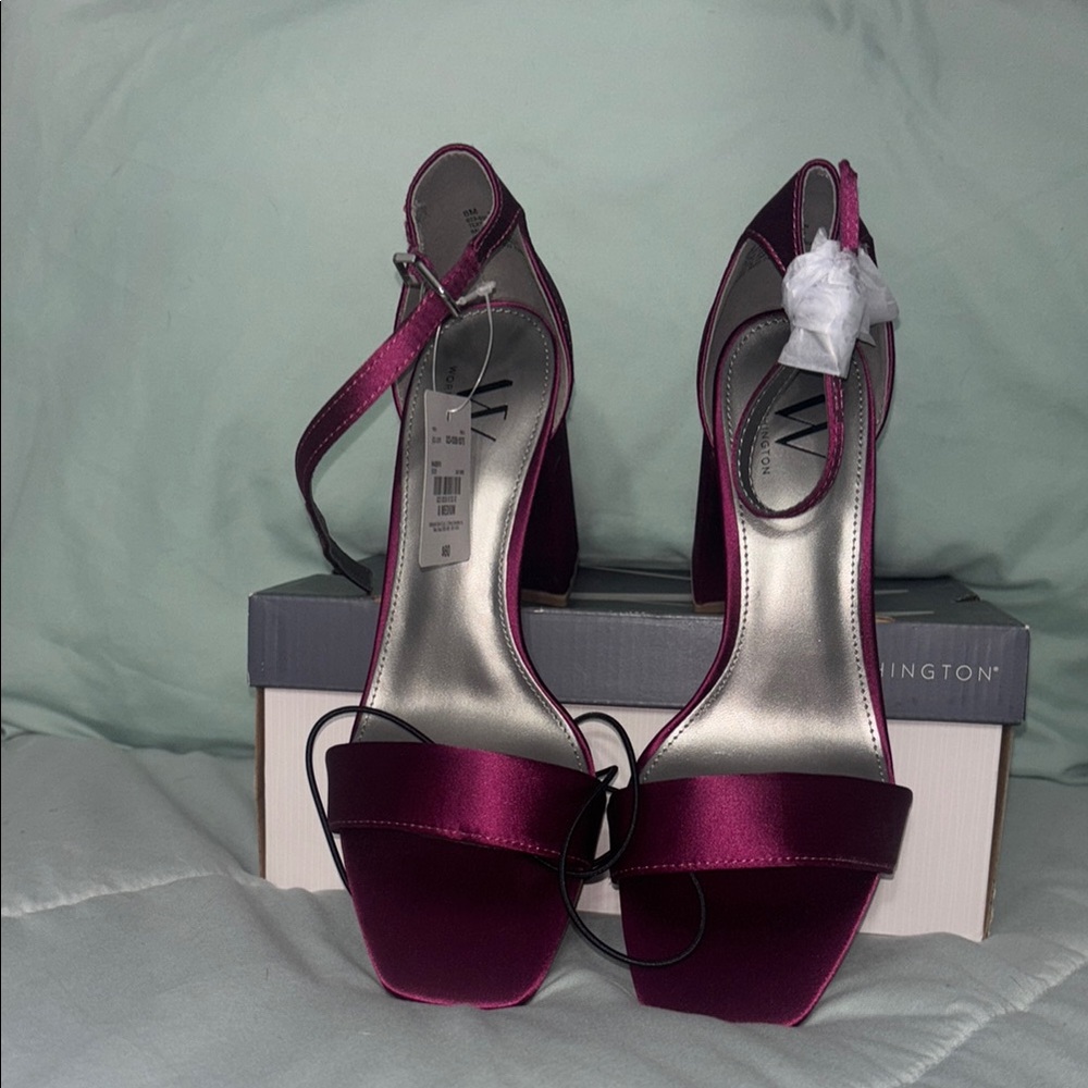 Worthington Pink Heels with Ankle Strap
